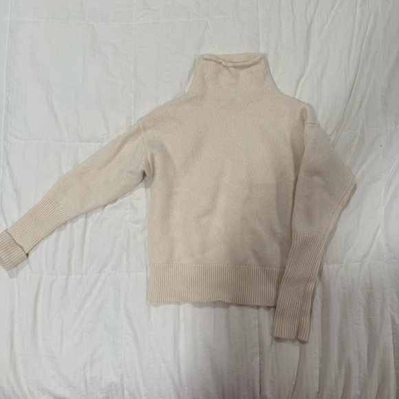 Wilfred Soft Cream Turtleneck Sweater - Picture 1 of 3